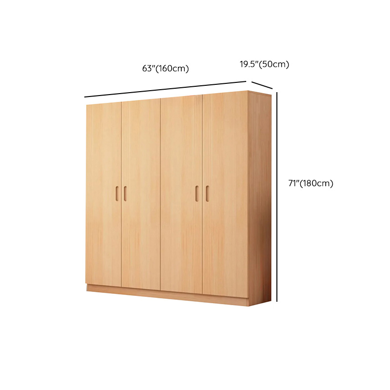 Freestanding Natural Wood Natural Wardrobe - image 24