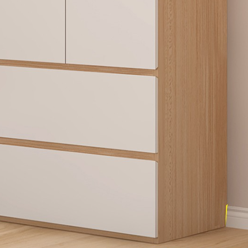 White Manufactured Wood Independent Cabinet Armoire with Soft Close Drawer, Soft Close Door, Interior Shelves, and Nook - image 11