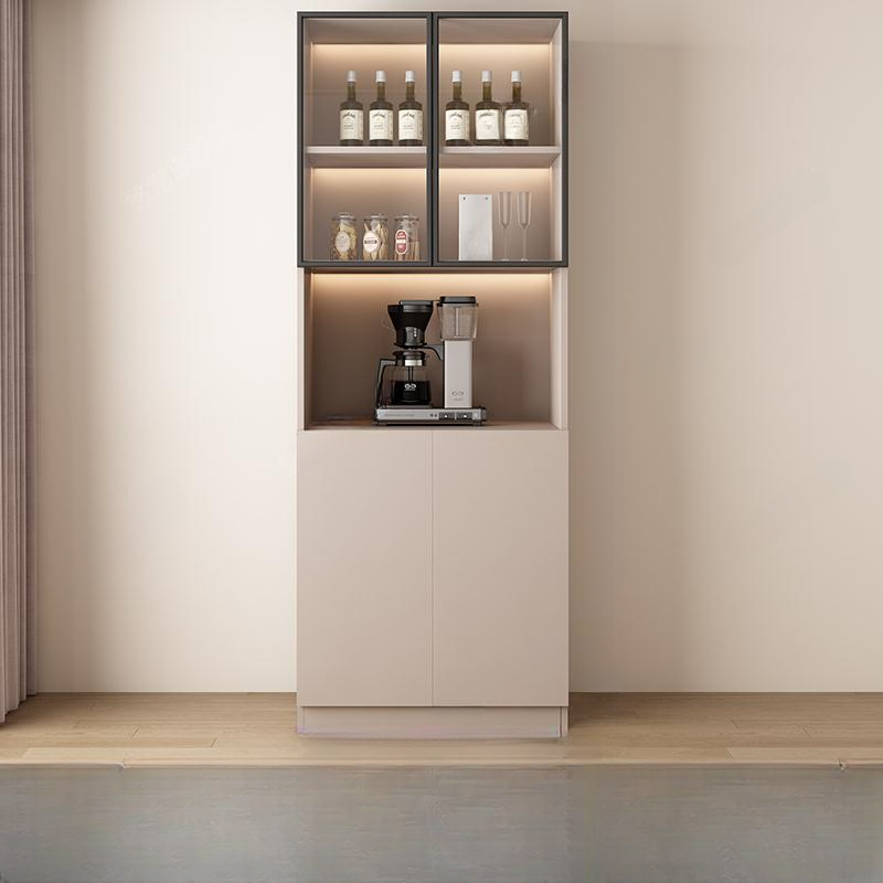 Wide/Standard/Narrow Modern Timber 3 Drawers 2 Shelves/3 Shelves/1 Shelf Glass Doors Pantry Hutch Sideboard