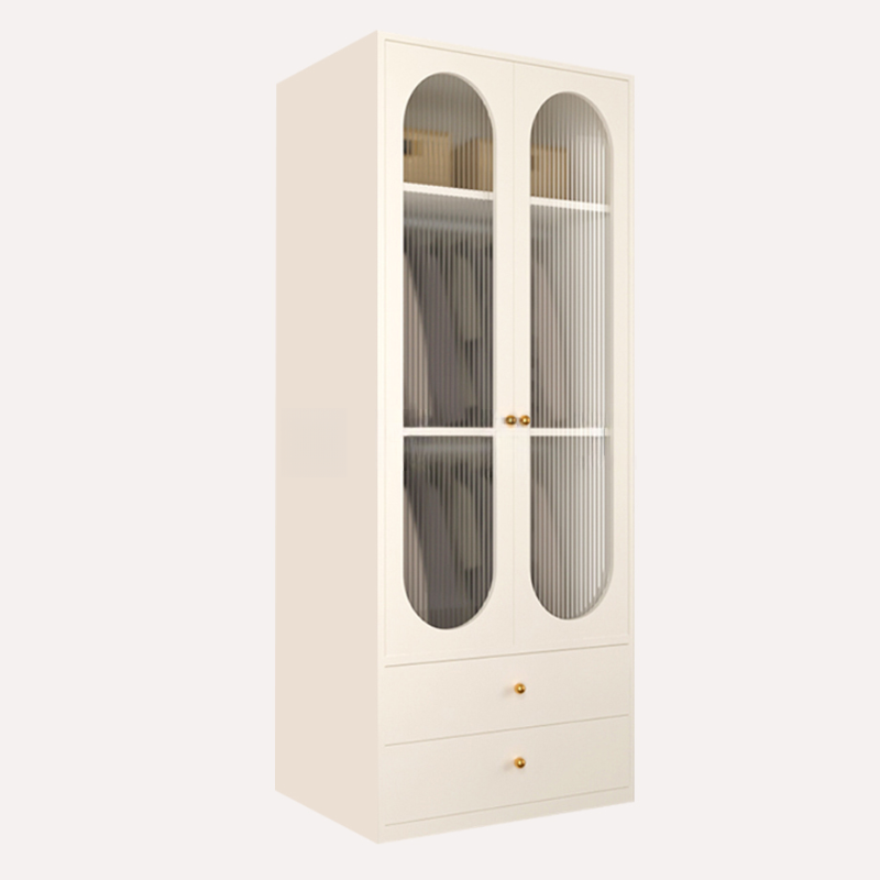 Chalk Casual Unattached Wardrobe with Adaptable Shelf, Soft Close Door, Hanging Rod, and Articulated Mechanism - image 3