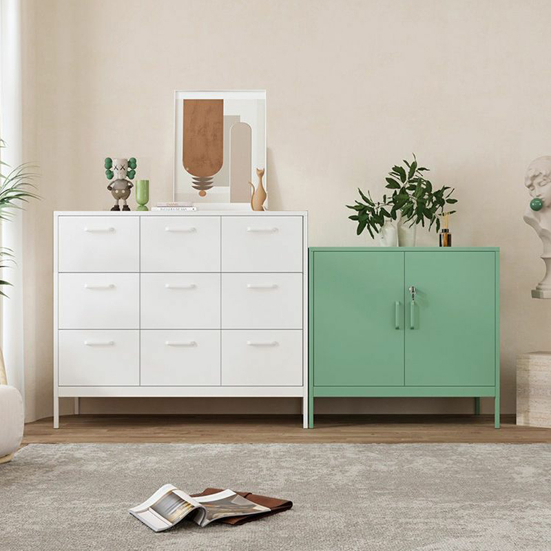 Free Standing Metal Waterproof Accent Chest with 6 Drawers/4 Drawers/9 Drawers Living Room - image 6