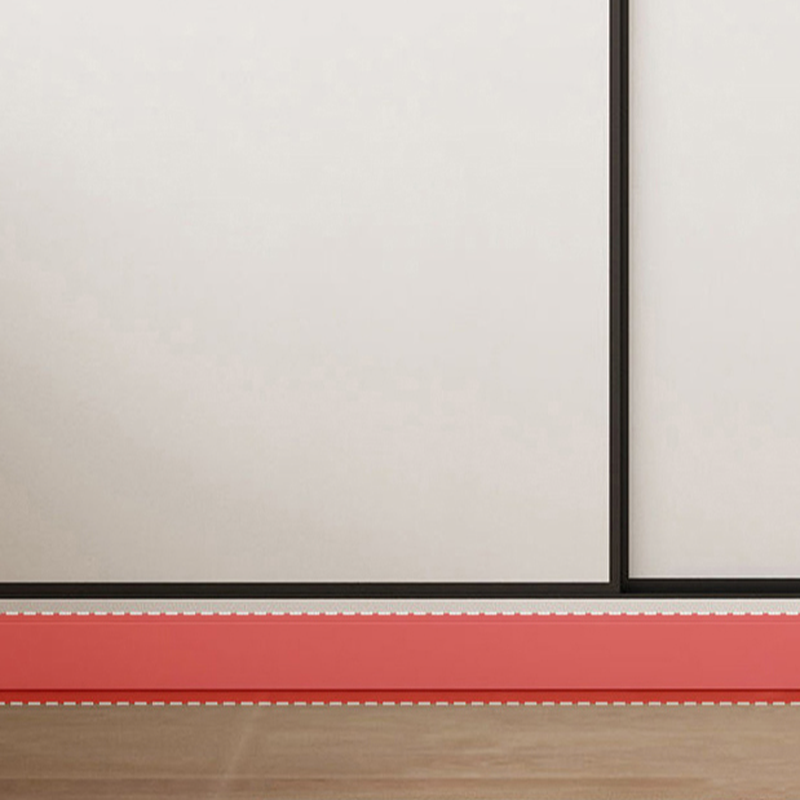 White Minimalist Manufactured Wood Independent Wardrobe Closet with 3-Drawer, Soft Close Door, and Interior Shelves - image 4