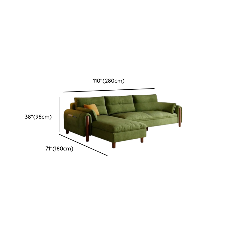 Straight/L-Shape Olive Green Sofa/Corner Sectional with Horizontal/Left Orientation - image 7