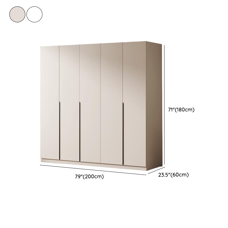 Minimalist Manufactured Wood Independent Wardrobe Closet with Soft Close Door, Interior Shelves, and Clothing Rod - image 12