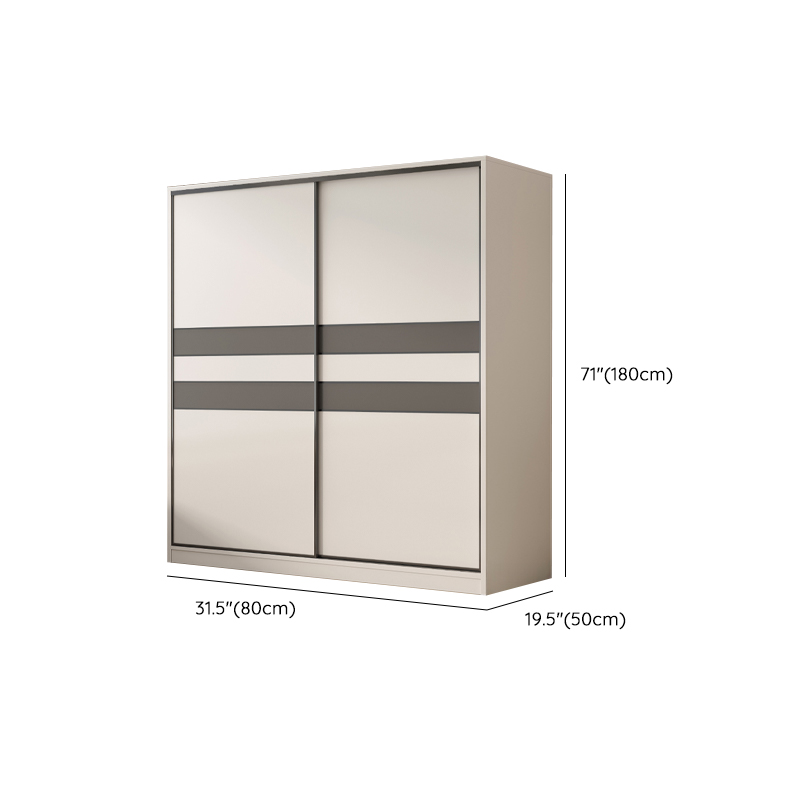 Chalk Nordic Timber Wardrobe with 3 Drawers, Self-supporting Design, Soft Close Door, and Clothing Rod - image 10