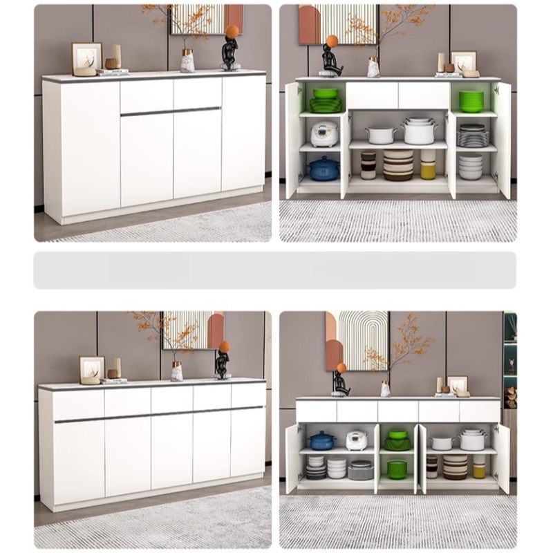 Four Internal Shelves/Two Internal Shelves & 4 Doors/5 Doors & 2 Drawers/5 Drawers Standard Sintered Stone Sideboard with Compartment - image 7