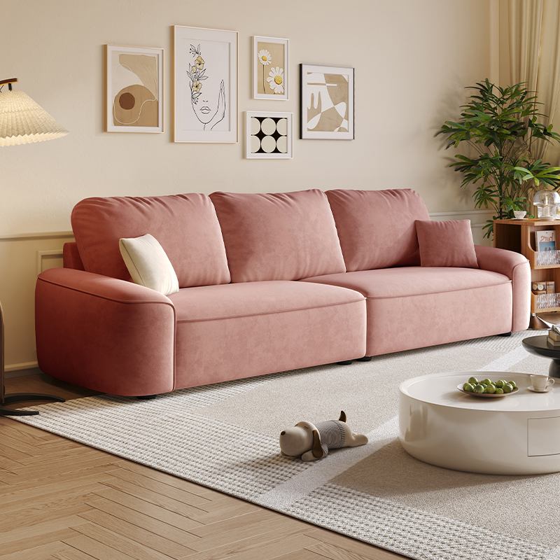 Tear Resistant Standard Sofa in Gray/Ivory/Citrus Color with 5 Pillows - image 7