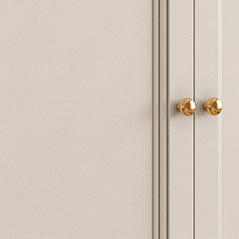 White Minimalist Laminate Wardrobe Closet with 3-Drawer, Soft Close Door, Interior Shelves, and Clothing Rod - image 3