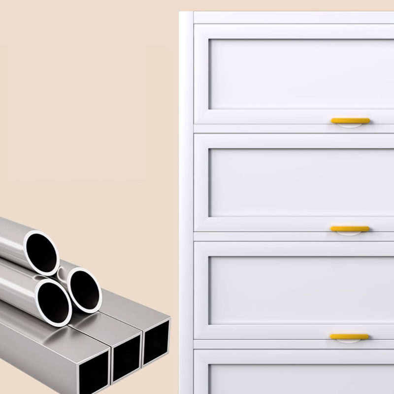 Casual Iron Desk Combo Dresser with Multiple Cabinets and Interior Shelves Options - image 11