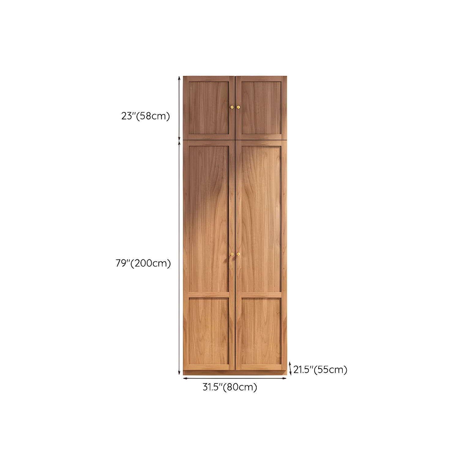 Fashionable Natural Wood Wardrobe Armoire for Stylish Closet Organization - image 15