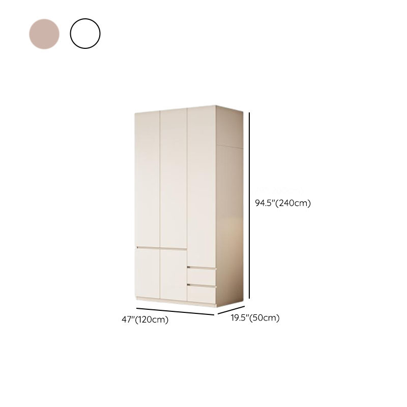Modish Manufactured Wood Independent Armoire Cabinet with Soft Close Drawer, Soft Close Door, Interior Shelves, and Clothing Rod - image 12