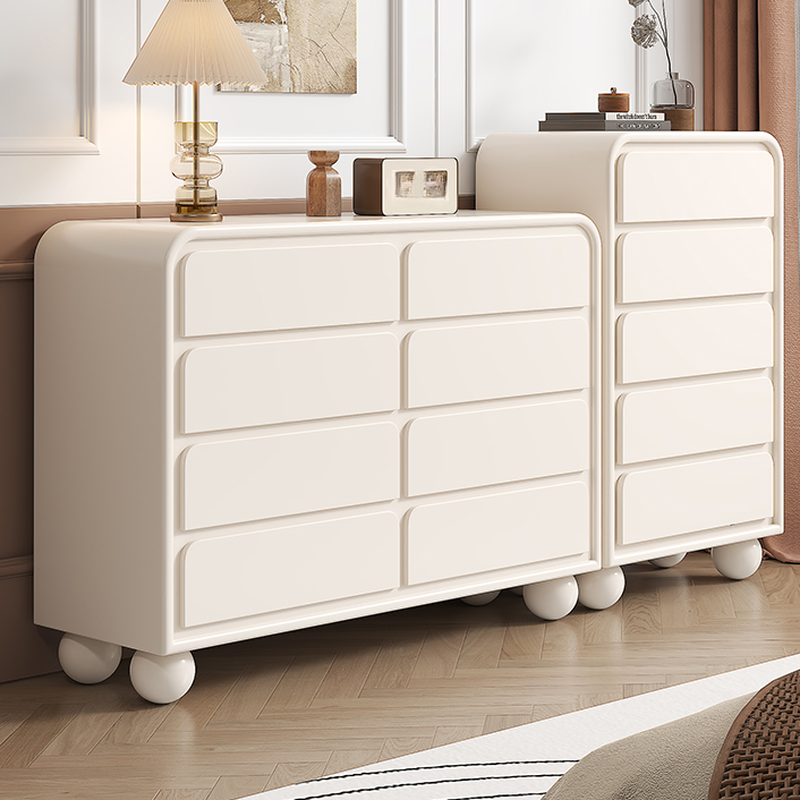 Minimalist Horizontal/Vertical Chalk Wood Bachelor Chest with Drawers - image 4