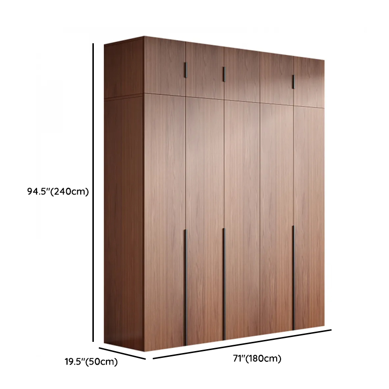 Sepia Minimalist Lumber Independent Cabinet Armoire with Soft Close Door, Interior Shelves, and Hanging Rod - image 19
