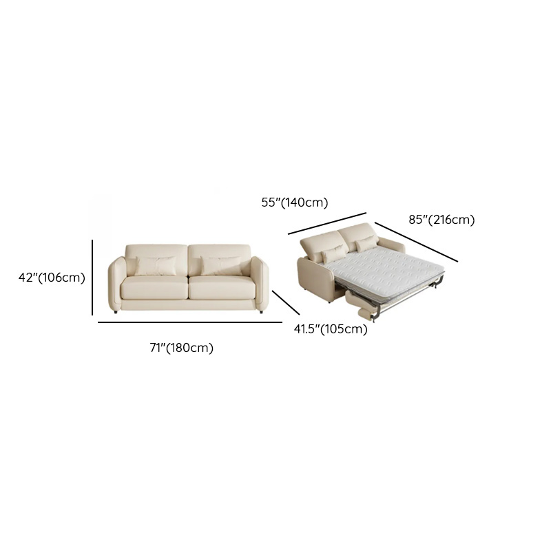 Modish Solid Color Scratch-durable Standard Sofa/Loveseat in Light Gray/Mocha/Off-White for 2-seater - image 20