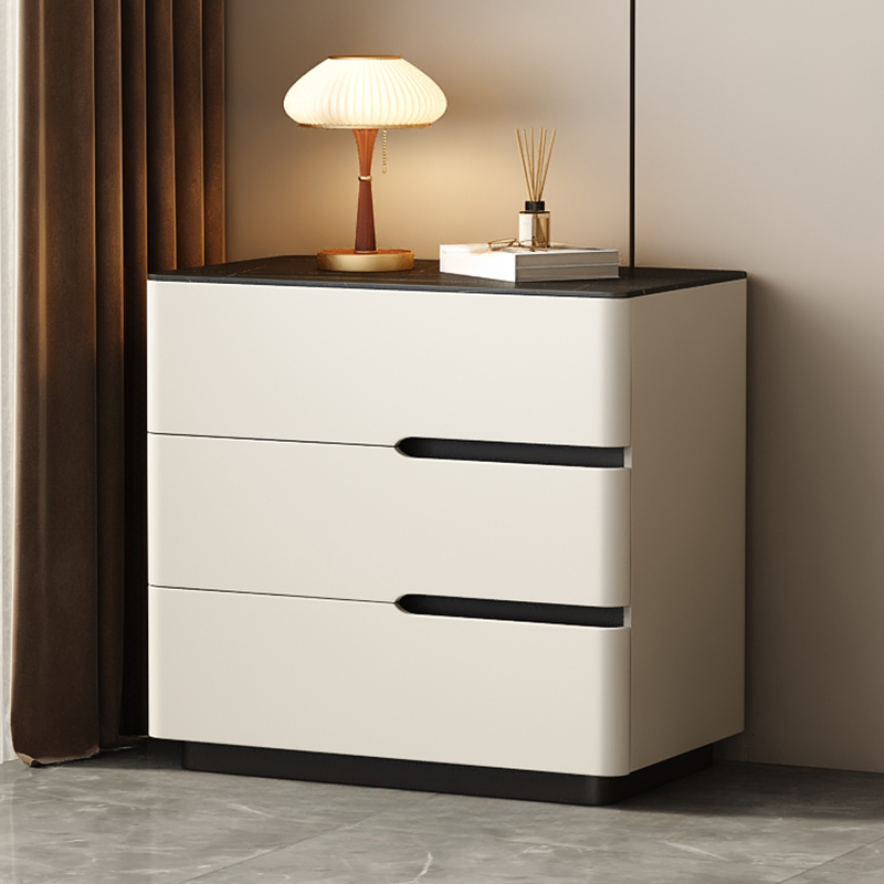 Organic Modern Nightstand With Drawer Organization Featuring Stone Countertop - image 8