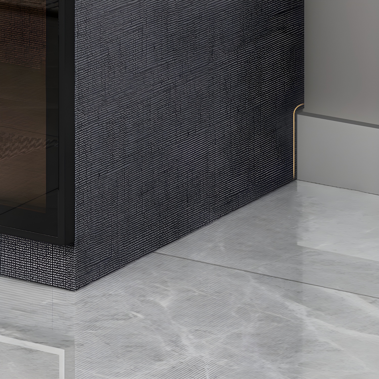 Bedroom Hinged Doors Storage Cabinet Glass Door Wardrobe with Garment Rod - image 8