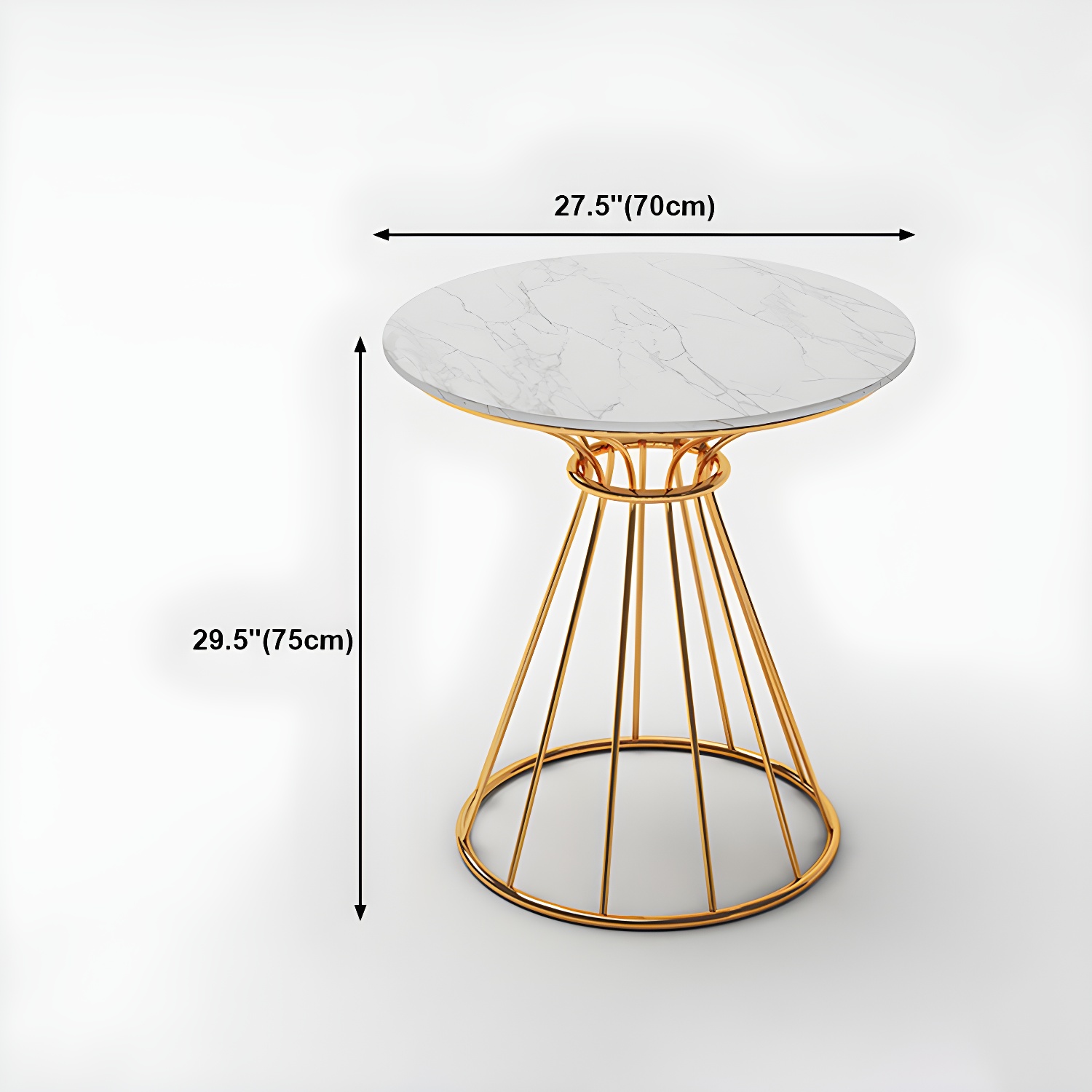 Sintered Stone Dining Table Traditional Luxury Dining Table with Gold Base - image 28