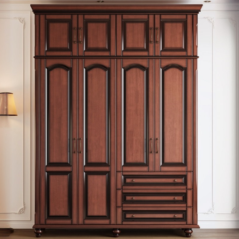 Standalone Wood Armoire Cabinet with Hinged Soft Close Door, Soft Close Drawer & Interior Shelves - image 5