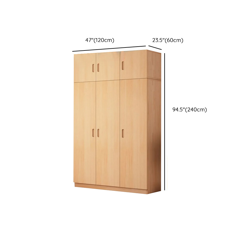 Freestanding Natural Wood Natural Wardrobe - image 16