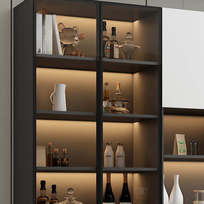 Two Toned Unclosed & Self-supporting Wide Sideboard with 2 Shelves & Benchtop - image 22