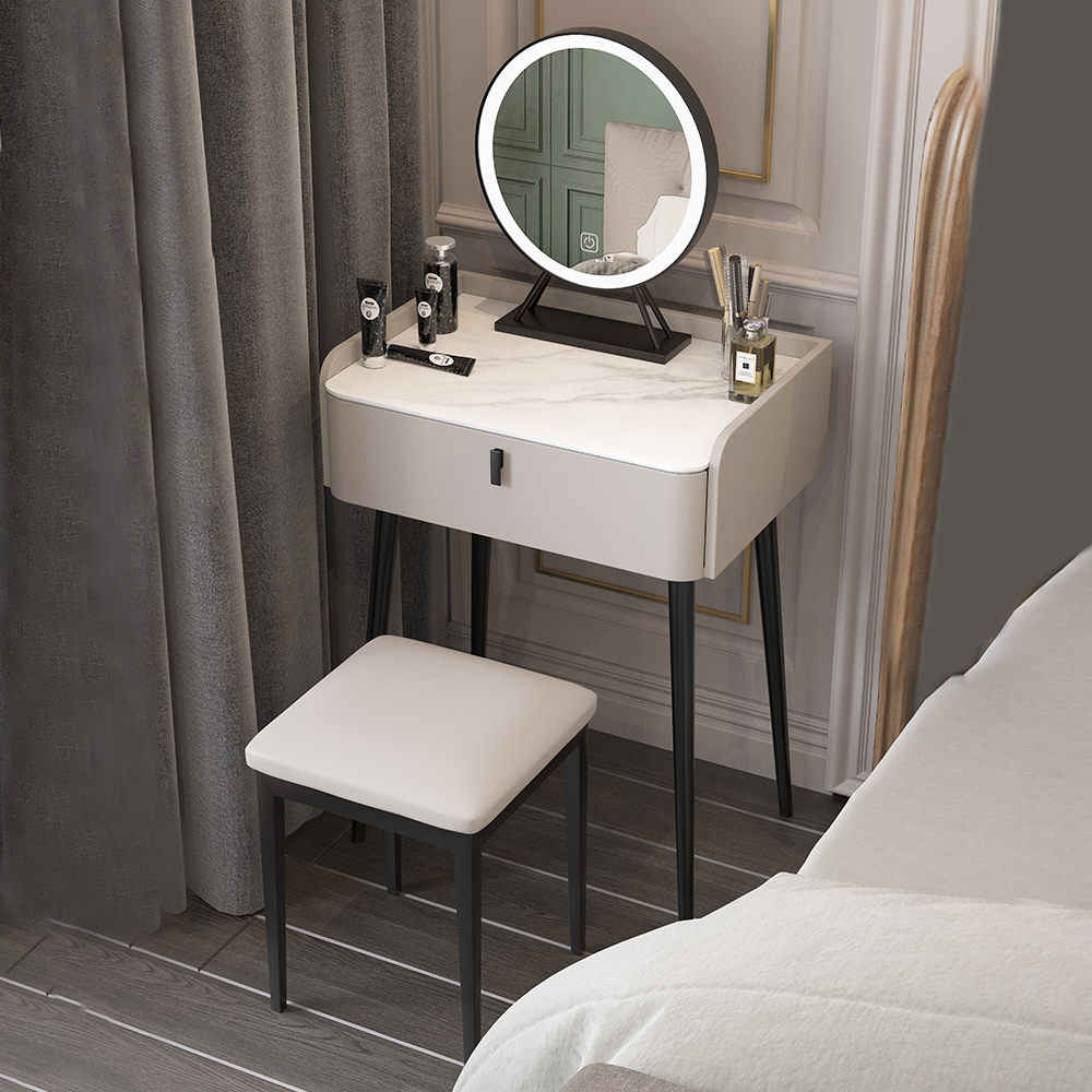 15" Wide Contemporary Make-up Vanity Mirror Dressing Table with Drawer - image 9