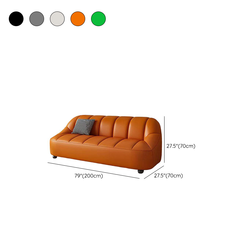 Tear Resistant Sofa Couch/Loveseat in PU Material with Black/Grey/Ivory Upholstery and 1 Pillow - image 19