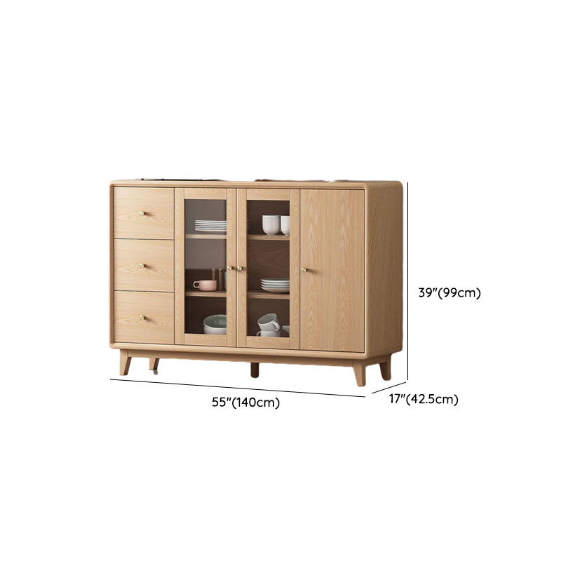 Unfinished Color Microwave Shelf Cabinet with Stemware Stand, Self-supporting in Culinary Space, Flooring Design, Kitchen Appliance Organizer, and Worktop Countertop - image 11