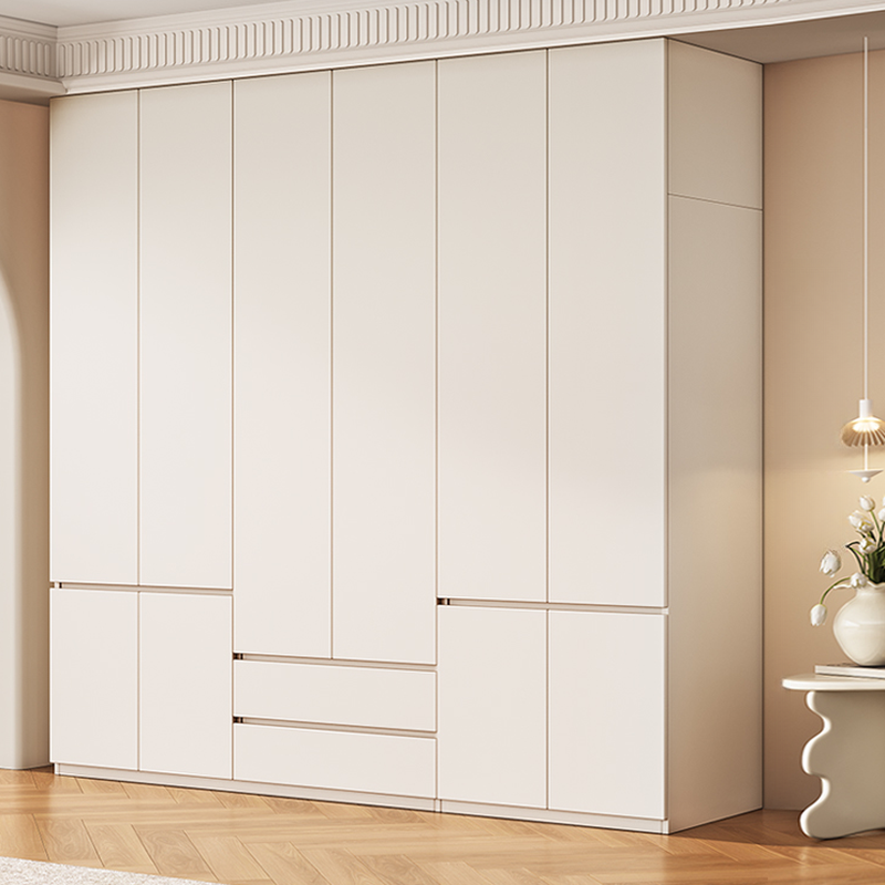 Modish Manufactured Wood Independent Armoire Cabinet with Soft Close Drawer, Soft Close Door, Interior Shelves, and Clothing Rod - image 3