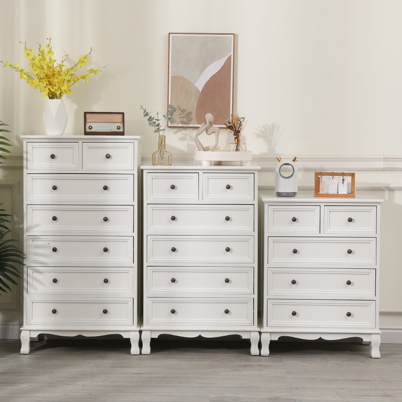Independent Damp-proof Accent Chest/Accent Cabinet in Wood with Drawers in a Retro Style - image 6