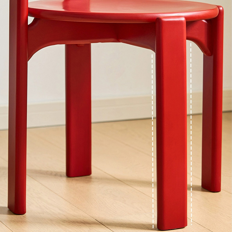 Modern Solid Wood Armless Dining Chair with Open Back for Kitchen & Dining - image 13