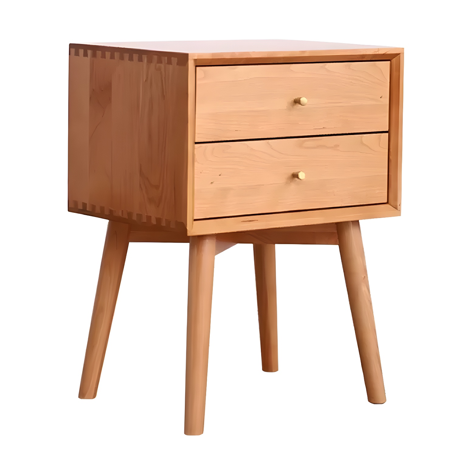 Modern Brown Wood Dresser with Drawers and Gold Metal Handles - image 12