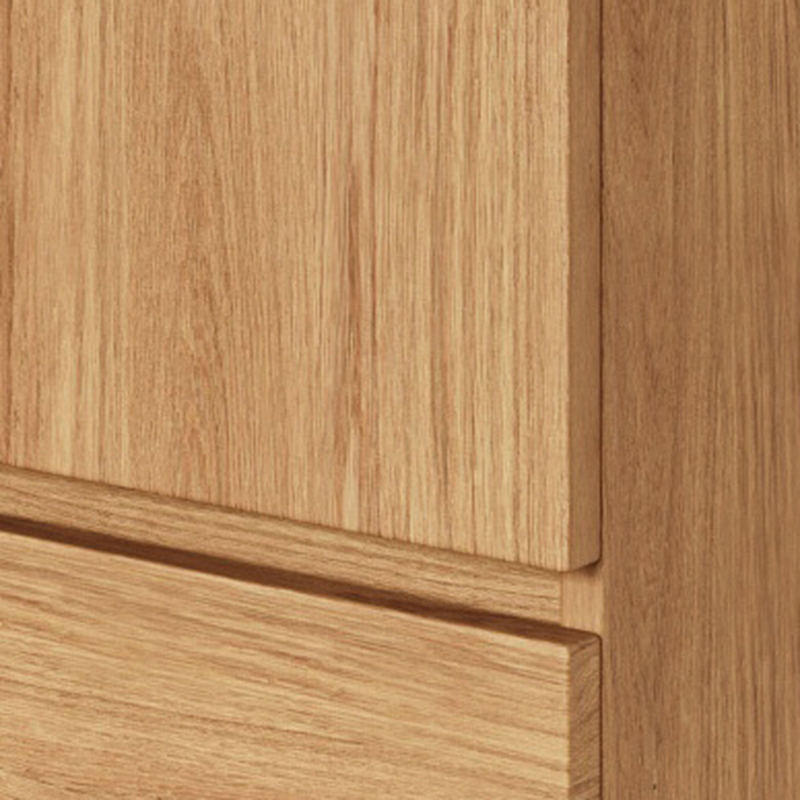 Wood Grain Minimalist Wooden Wardrobe Closet with Soft Close Drawer, Soft Close Door, Interior Shelves, and Clothing Rod - image 6