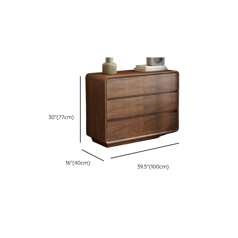 Cocoa Simplistic Natural Wood Double Dresser with 6/9/5 Drawers in Horizontal/Vertical Orientation - image 14