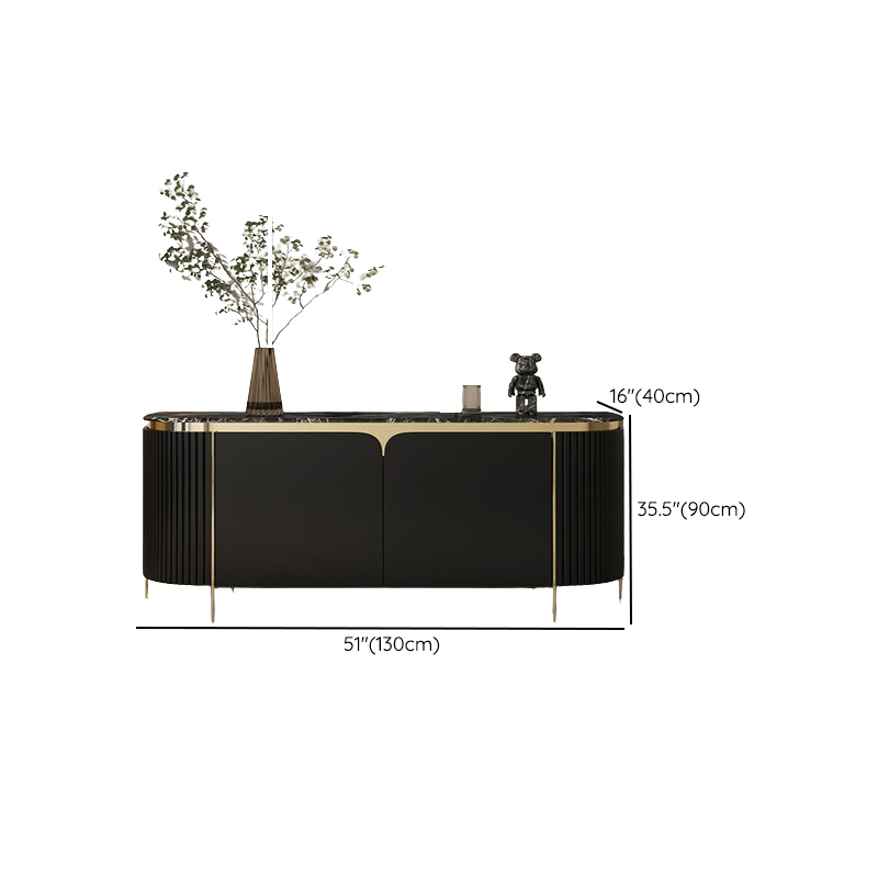 Glamorous Ground Sideboard with Standard/Narrow Size, 1 Shelf, Cabinets, Sintered Stone Countertop, and 2 Doors - image 22
