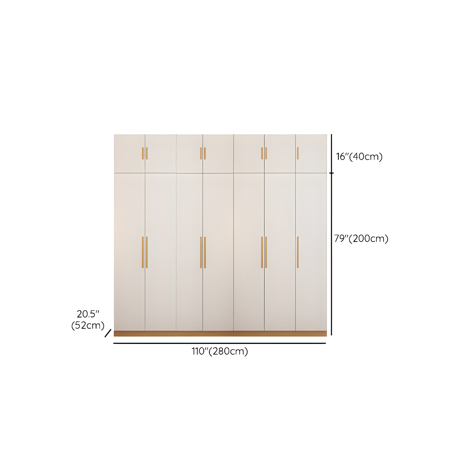 Contemporary Style Wardrobe Wooden Bedroom Closet with Hinged Door - image 33