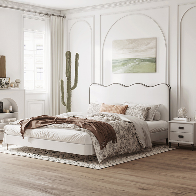 Solid Color Storage Bed/Platform Bed with 3 Storage Boxes and Pine Wood Frame for Living Room