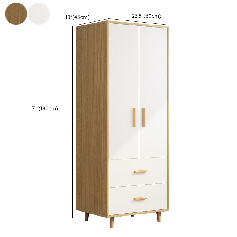 Modern Manufactured Wood Cabinet Armoire with Hanging Rod, Interior Shelves, Soft Close Drawer & Soft Close Door - image 14