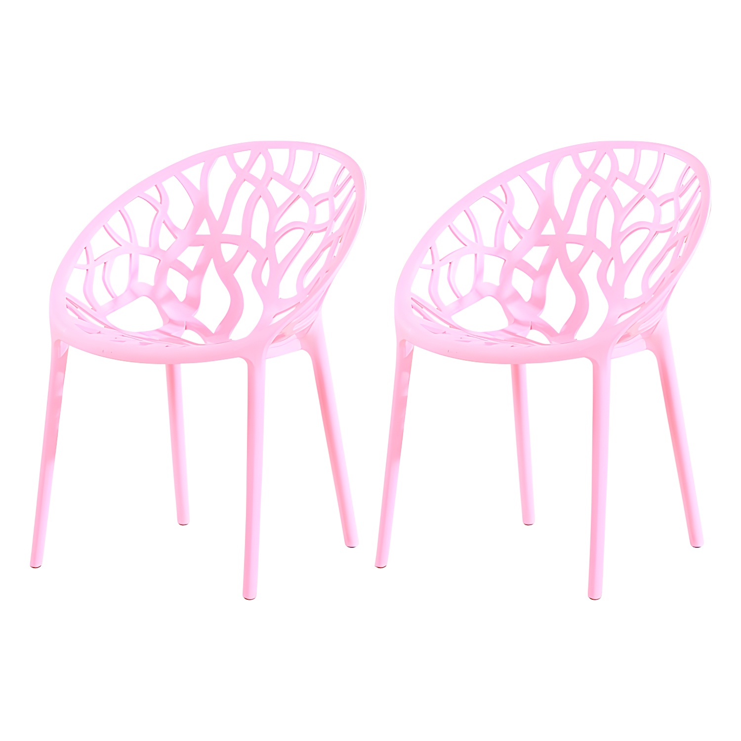Contemporary Plastic Dining Room Chairs Armless Open Back Dining Side Chair for Restaurant - image 5