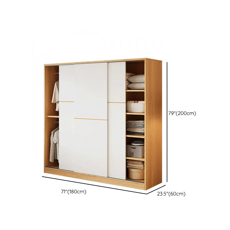 White Modish Wooden Independent Armoire Cabinet with Soft Close Drawer, Soft Close Door, and Interior Shelves - image 13