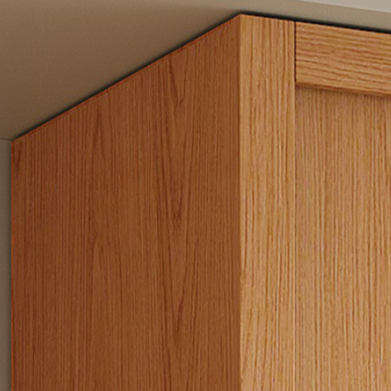 Wood Grain Minimalist Natural Wood Wardrobe Closet with Soft Close Drawer, Soft Close Door, Interior Shelves, and Clothing Rod - image 8