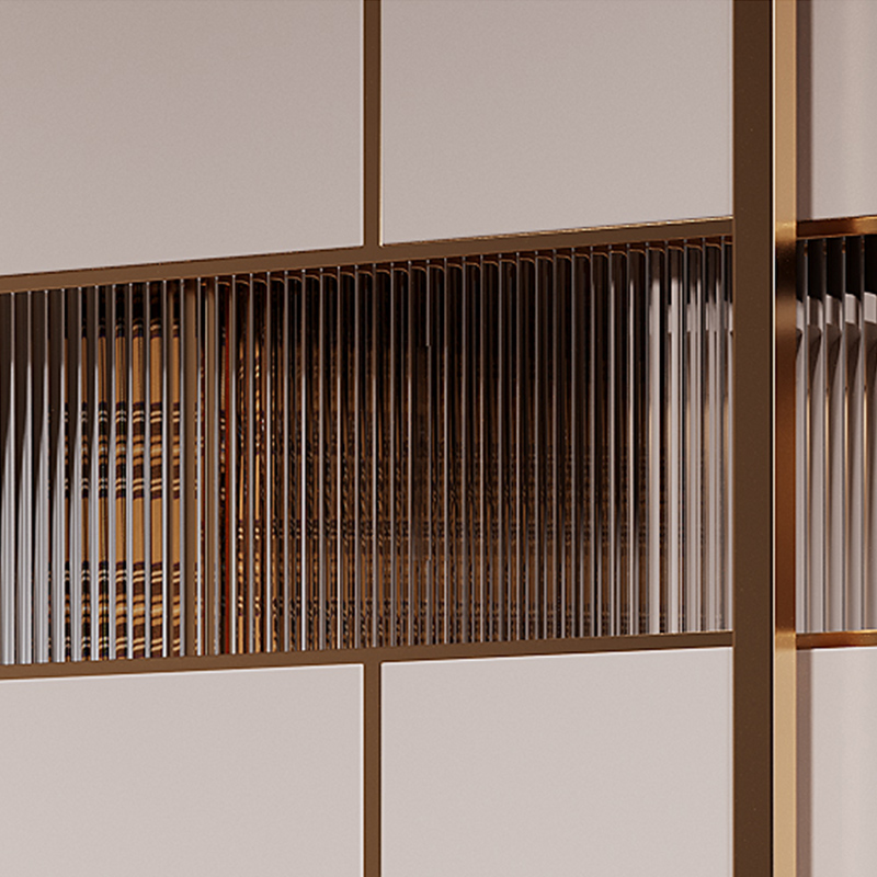 Modern Brown Wooden Wardrobe Armoire with Mirror, Drawers, and Shelves - image 7