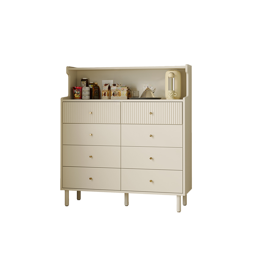 Casual Composite Wood Bachelor Chest/Console Dresser with Shelves, 4 Drawers/8 Drawers, Vertical/Horizontal Orientation - image 2