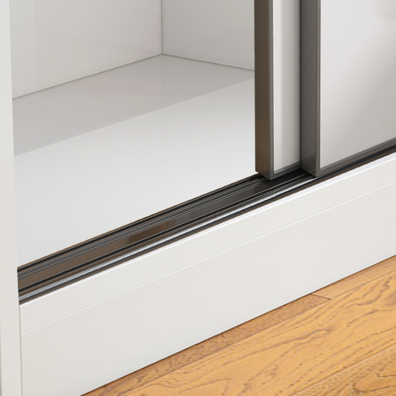 Chalk Nordic Timber Wardrobe with 3 Drawers, Self-supporting Design, Soft Close Door, and Clothing Rod - image 4