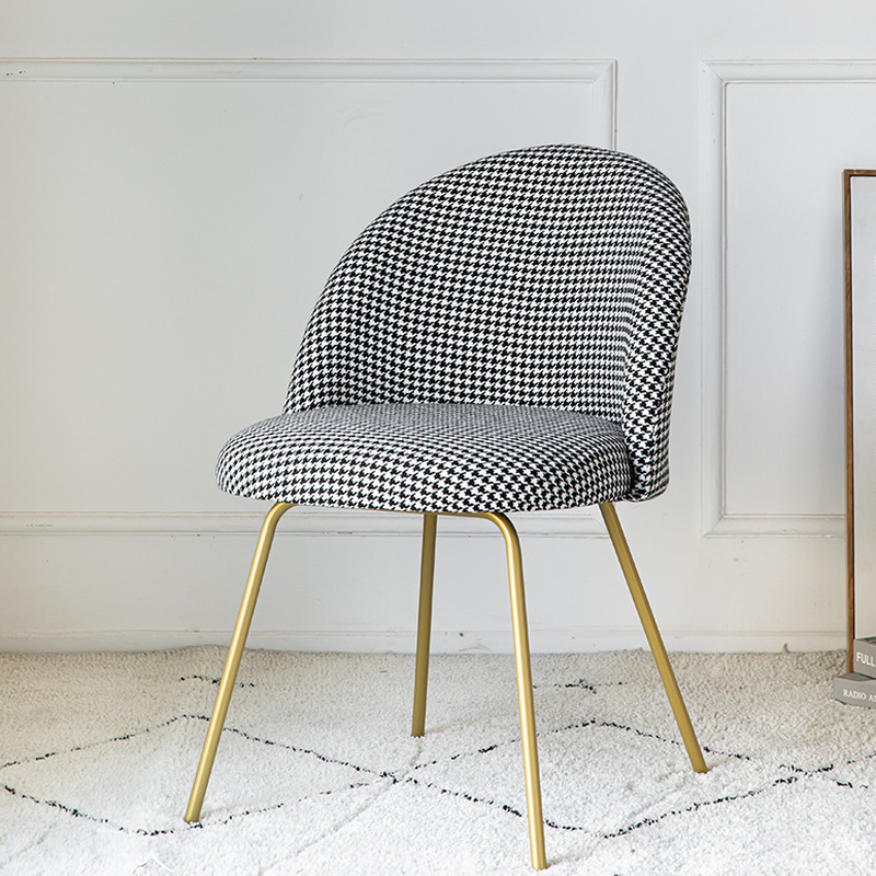 Unwavering Textile Upholstered Side Chair with Solid Back and Foot Pads for Dining Room in a Lavish Style - image 17