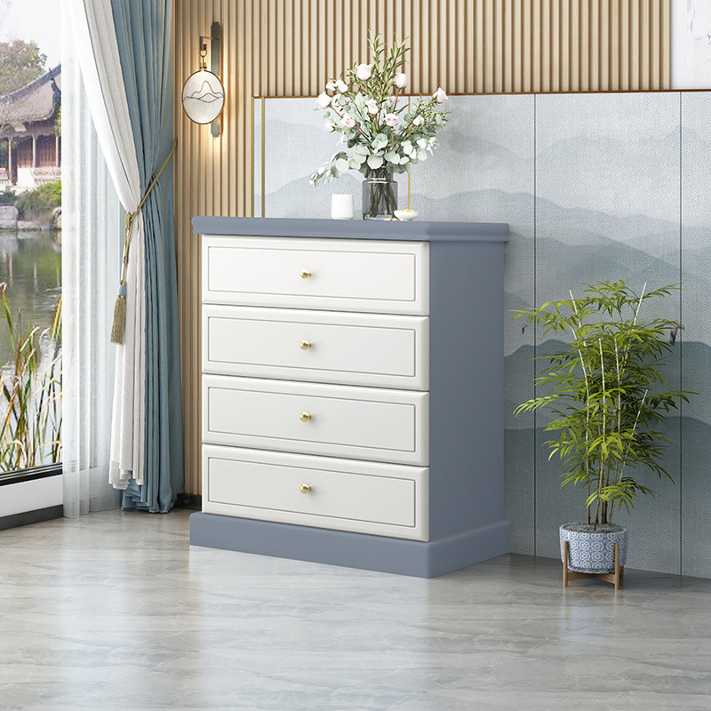 Modern Simple Style Rectangular Decorative Cabinet with Lumber Countertop in Grey/Chalk/Sepia and Soft Close Drawer