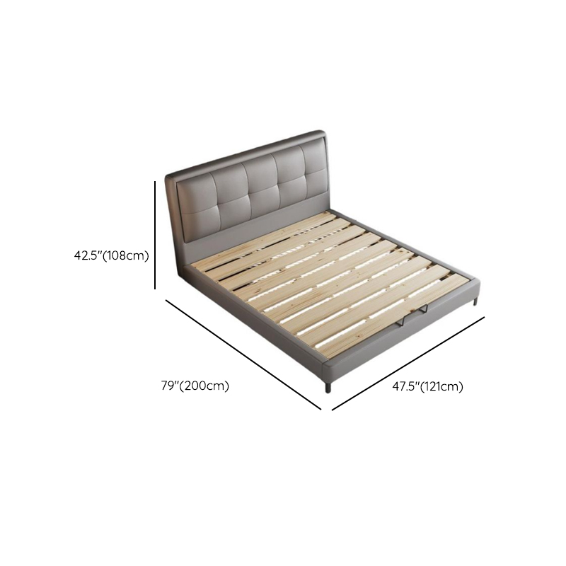 Light Gray Solid Color Storage Bed with Pine Wood Frame and Button-tufted Design for Living Room - image 5