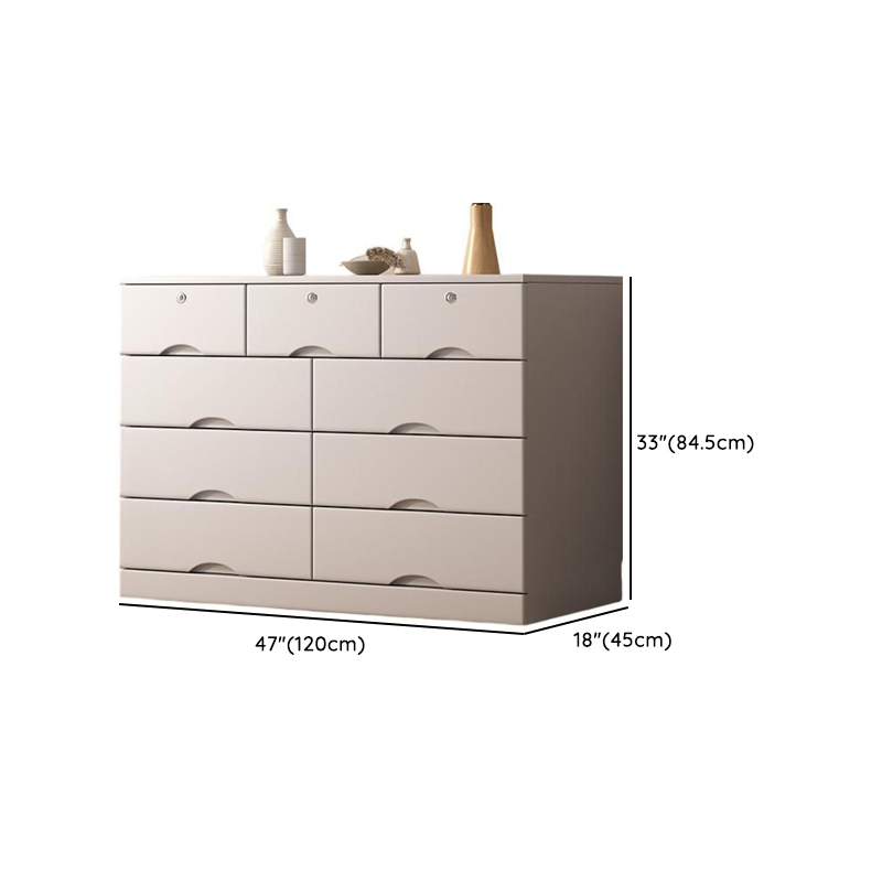 Light Gray Simple Cube Console Dresser for Parlor - image 16