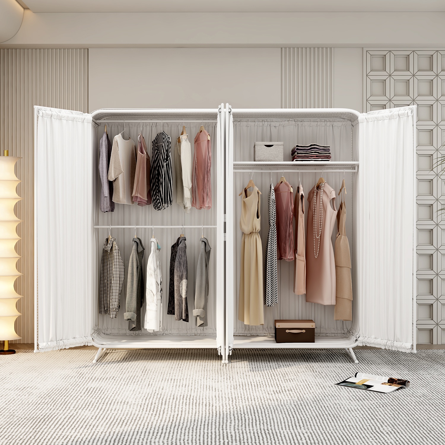 Modish Independent Alloy Almirah with Clothing Rod & Interior Shelves - image 6