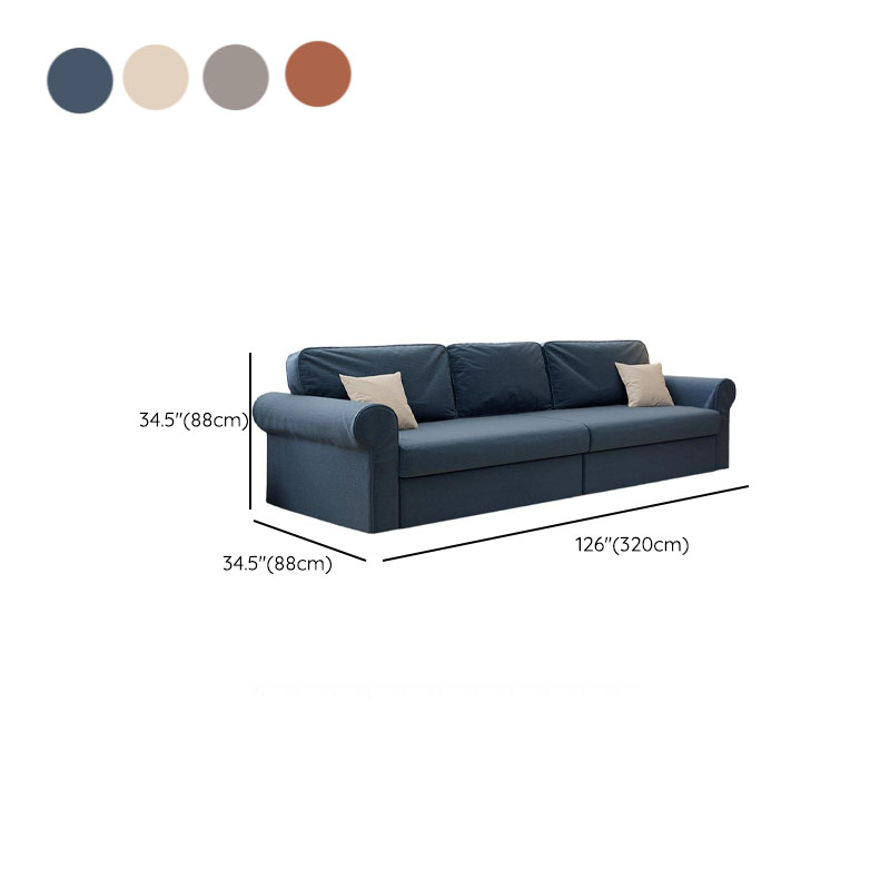 Modish Solid Color Stain Resistant Standard Sofa in Black/Jade Green/Taupe for 4-seater/5 Person with 2 Pillows - image 18