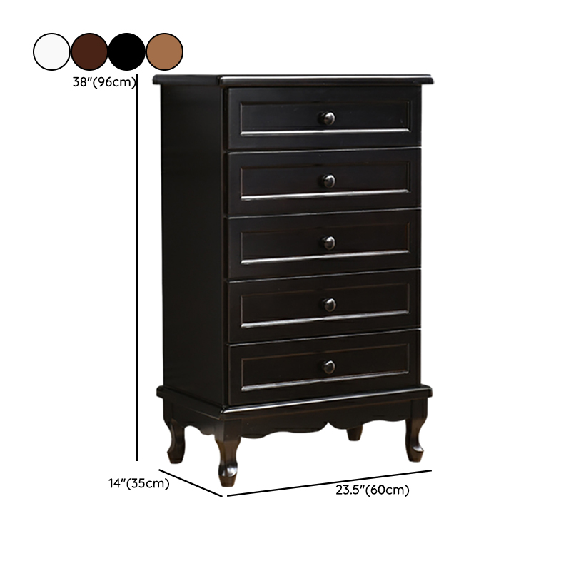 Solid Wood Countertop Storage Chest Traditional Style with Drawers - image 20